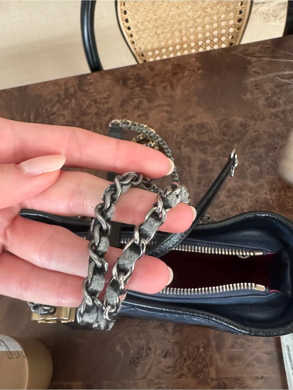 USED - Chanel Gabrielle Bag Navy and Black